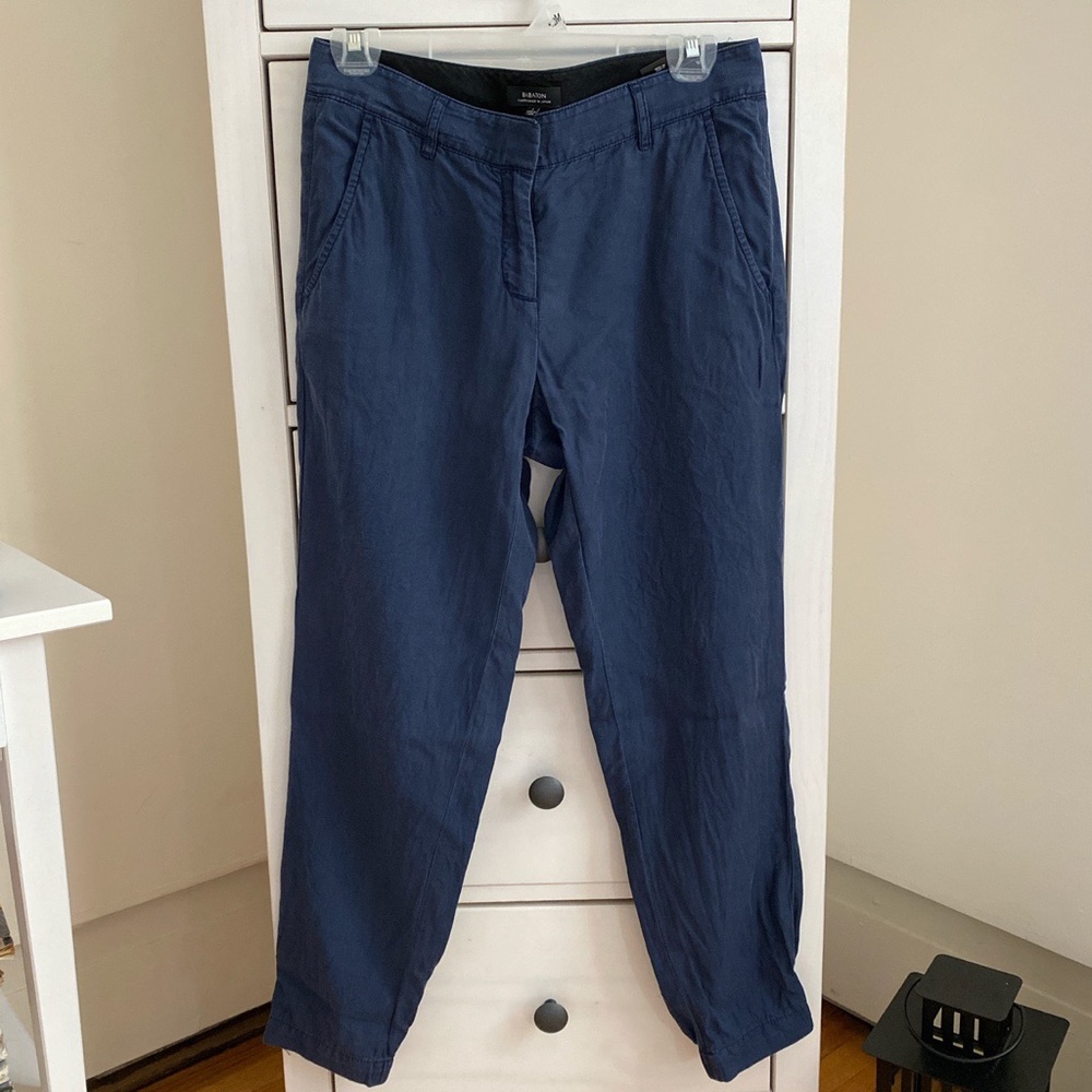 Aritzia babaton trousers blue mid rise